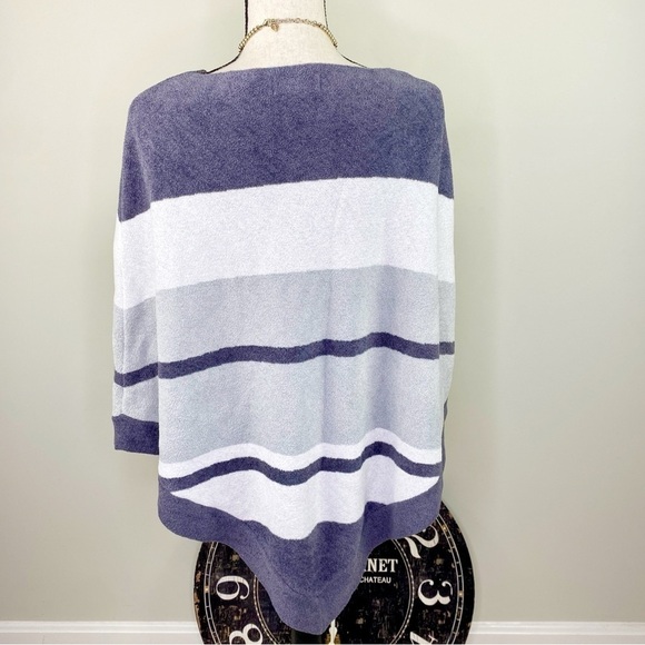 Barefoot Dreams Cozy Ocean Breeze Chic Ultra light super soft cape poncho OS - Picture 3 of 11